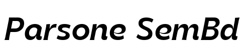 Parsone SemBd Font Image