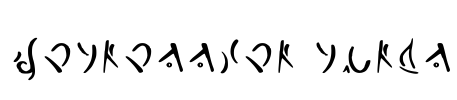 Darnassian Runes Font Image