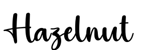 Hazelnut Font Image