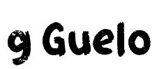 g Guelo Font Image