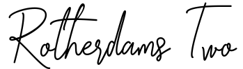 Rotherdams Two Font Image