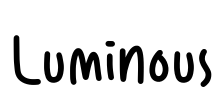 Luminous Font Image