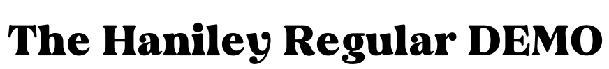 The Haniley Regular DEMO Font Image