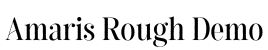 Amaris Rough Demo Font Image