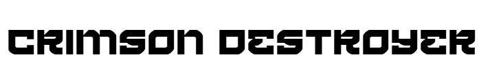 Crimson Destroyer Font Image