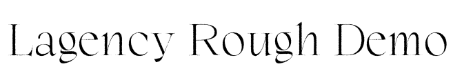 Lagency Rough Demo Font Image