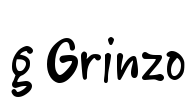 g Grinzo Font Image