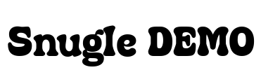 Snugle DEMO Font Image