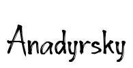 Anadyrsky Font Image
