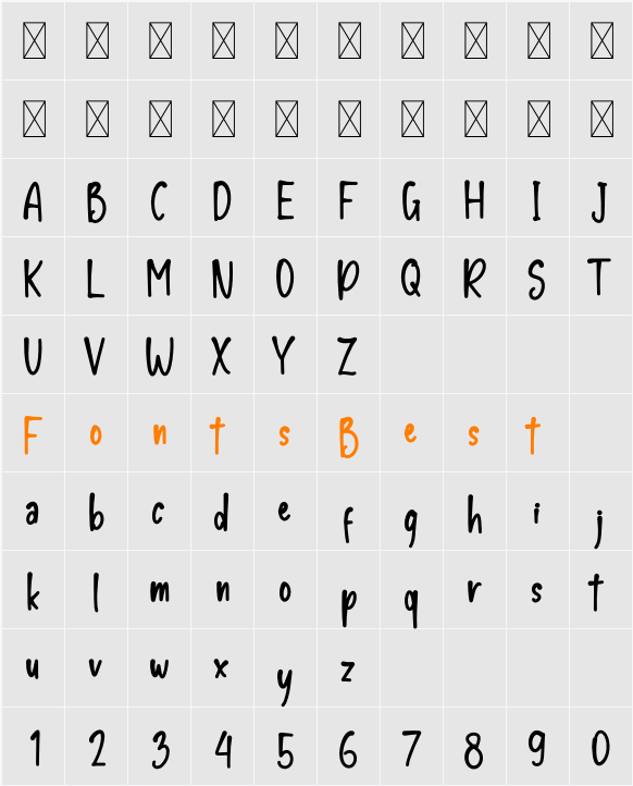 Kiotto Demo Character Map