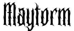 Maytorm Font Image