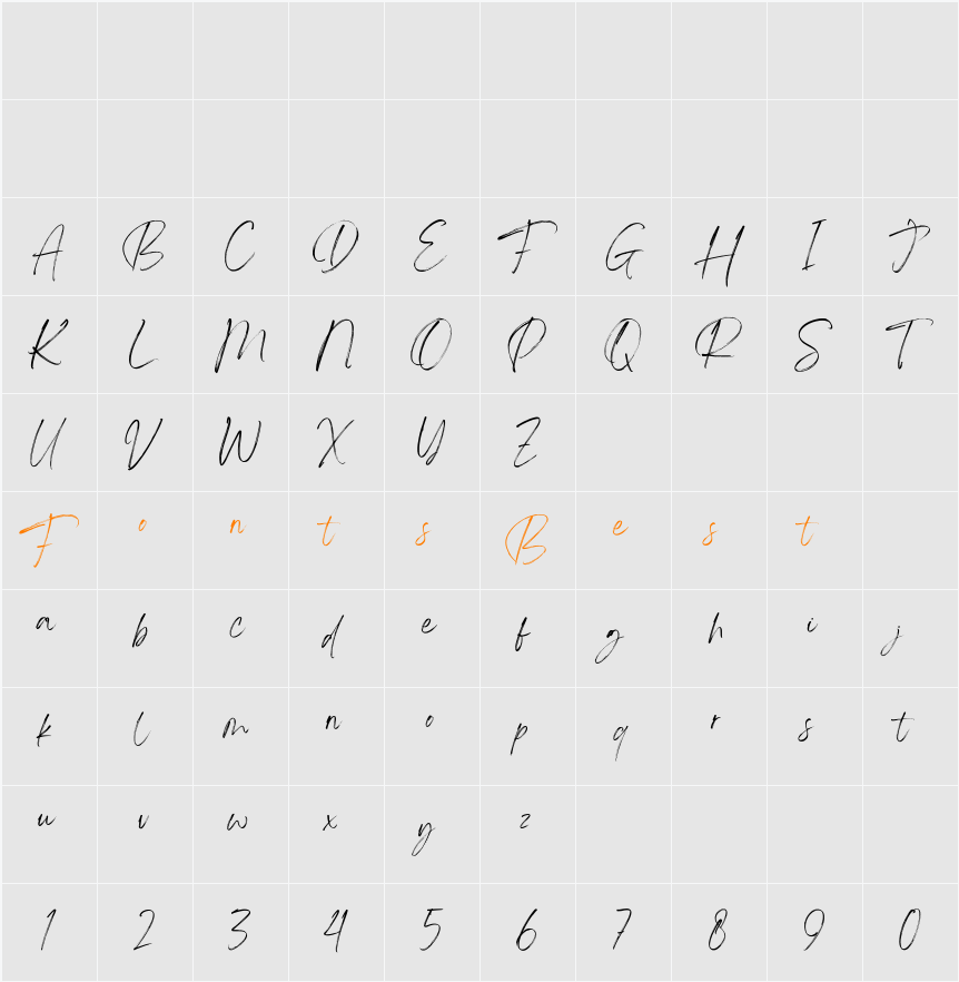 Angella White Personal Use Only Character Map