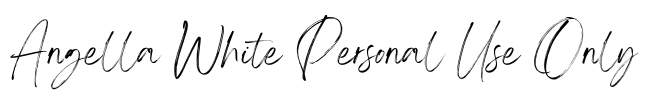 Angella White Personal Use Only Font Image