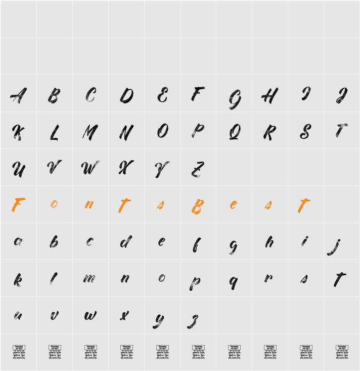 Jackie Quill - Personal Use Character Map
