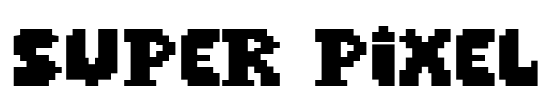 Super Pixel Font Image