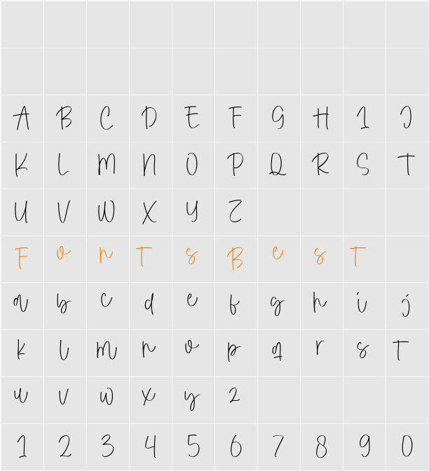 Grand Bakaw Character Map