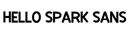 Hello Spark Sans Font Image