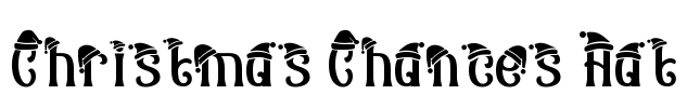 Christmas Chances Hat Font Image