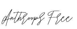 Anthroops Free Font Image