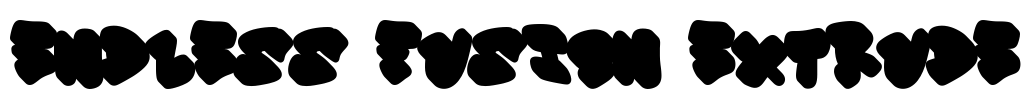 Endless Fusion Extrude Font Image