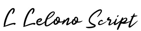L Lelono Script Font Image
