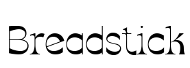 Breadstick Font Image