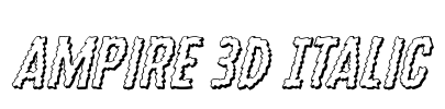 Ampire 3D Italic