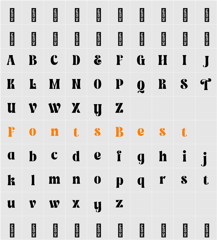 Aviken Character Map