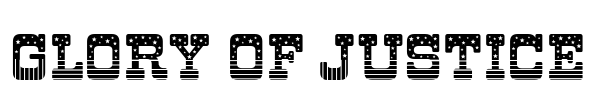 Glory of Justice Font Image