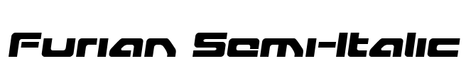 Furian Semi-Italic Font Image