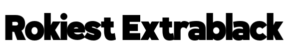 Rokiest Extrablack Font Image
