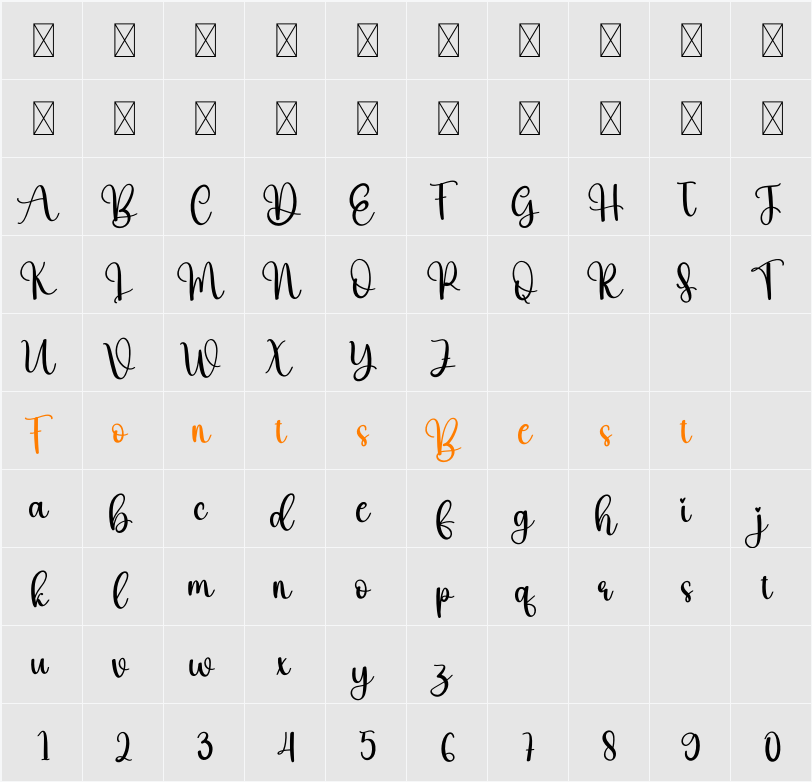 Afro Character Map