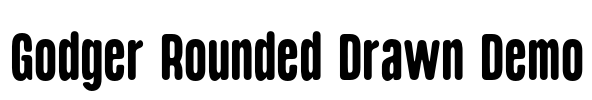 Godger Rounded Drawn Demo Font Image