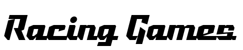 Racing Games Font Image