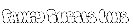 Fanky Bubble Line Font Image