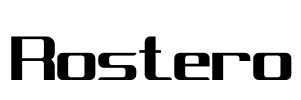 Rostero Font Image