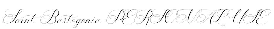 Saint Bartogenia PERSONAL USE Font Image
