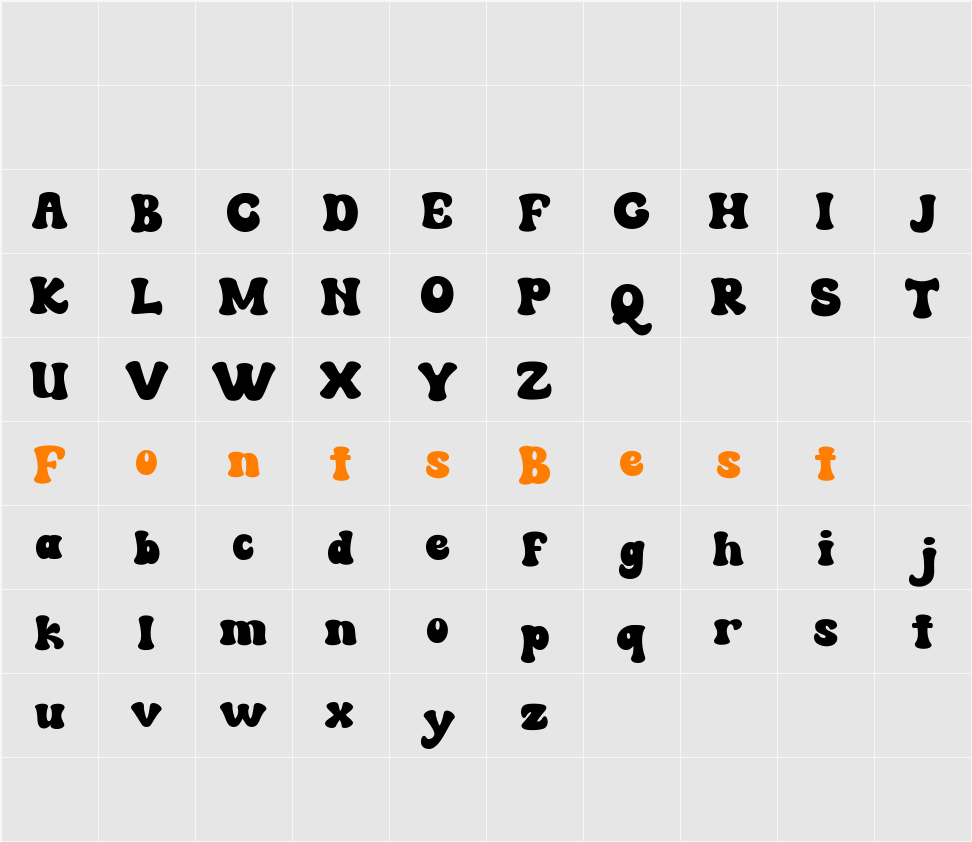 Marson Character Map