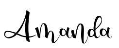Amanda Font Image