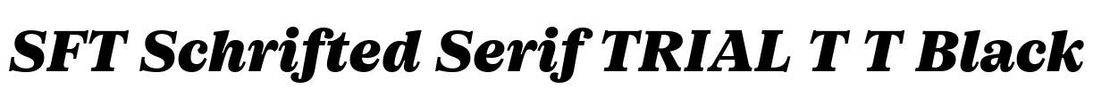 SFT Schrifted Serif TRIAL T T Black Font Image
