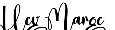 Hey Marge Font Image