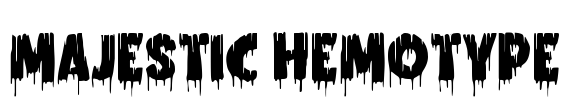 Majestic Hemotype Font Image