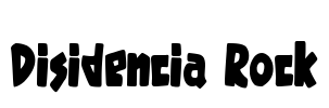 Disidencia Rock Font Image