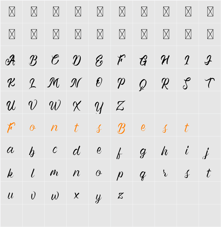 Yes, I Do! Character Map