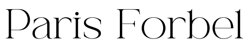 Paris Forbel Font Image