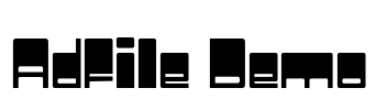 Adfile Demo Font Image