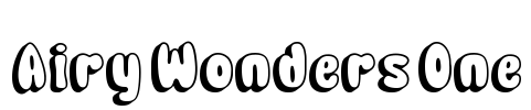 Airy Wonders One Font Image