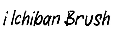 i Ichiban Brush Font Image