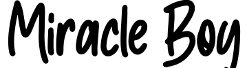 Miracle Boy Font Image