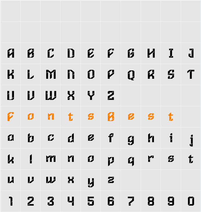 Moonstrike Character Map